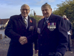 Derek meets ex Corps member Andrew Marchant (re-badged to Int Corps)